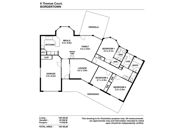 Floorplan of Homely house listing, 6 Thomas Court, Bordertown SA 5268