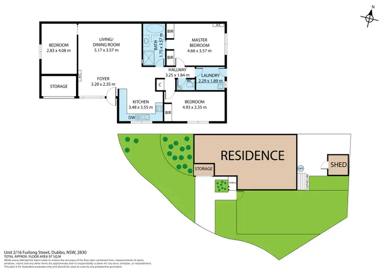 Floorplan of Homely unit listing, 2/16 Furlong Street, Dubbo NSW 2830