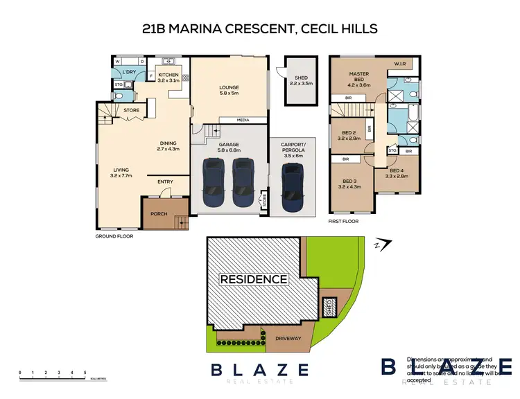 Floorplan of Homely house listing, 21B Marina Crescent, Cecil Hills NSW 2171