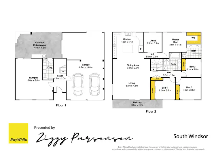 Floorplan of Homely house listing, 10 Raven Place, South Windsor NSW 2756