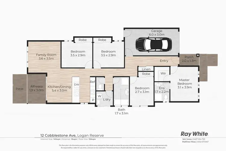 Floorplan of Homely house listing, 12 Cobblestone Avenue, Logan Reserve QLD 4133
