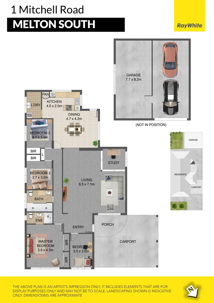 Floorplan of Homely house listing, 1 Mitchell Road, Melton South VIC 3338