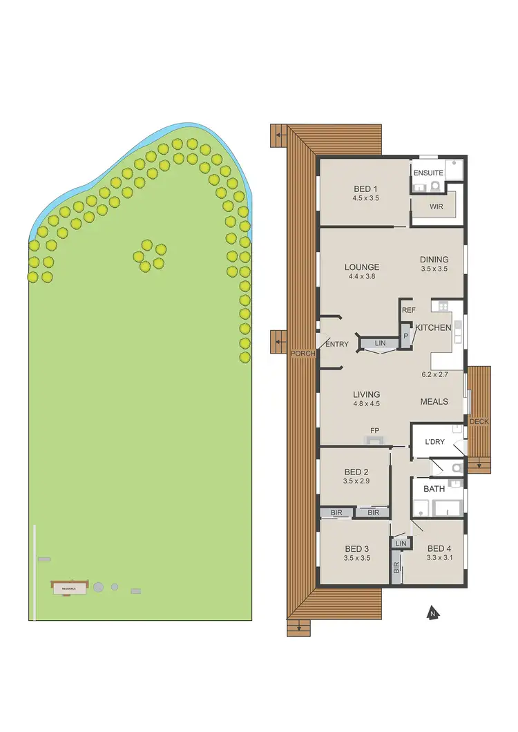 Floorplan of Homely house listing, 2988 Broadford Flowerdale Road, Flowerdale VIC 3717