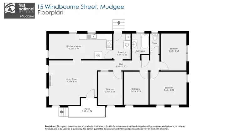 Floorplan of Homely house listing, 15 Winbourne Street, Mudgee NSW 2850