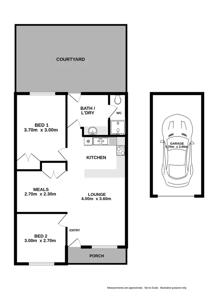 Floorplan of Homely unit listing, 4/632 Storey Street, Springdale Heights NSW 2641