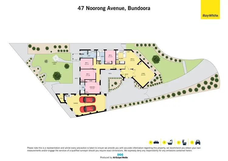 Floorplan of Homely house listing, 47 Noorong Avenue, Bundoora VIC 3083