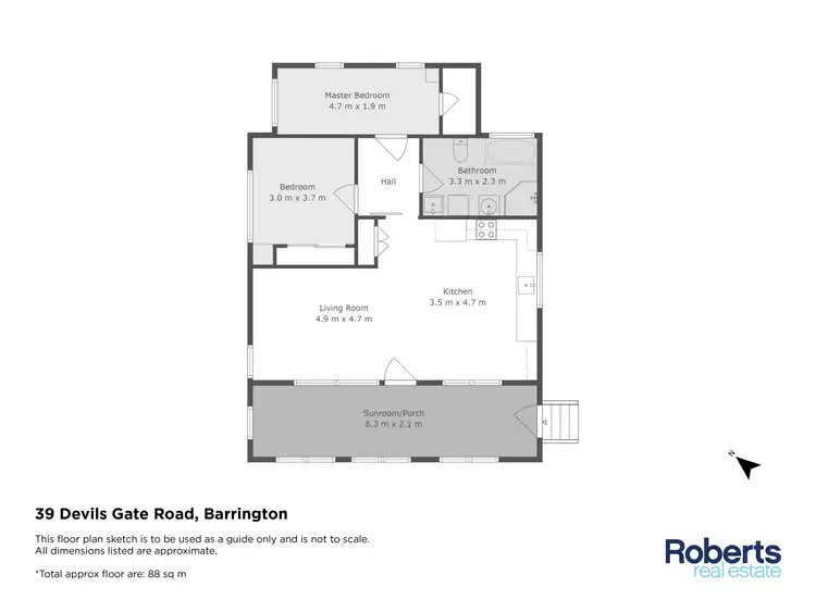 Floorplan of Homely house listing, 39 Devils Gate Road, Barrington TAS 7306