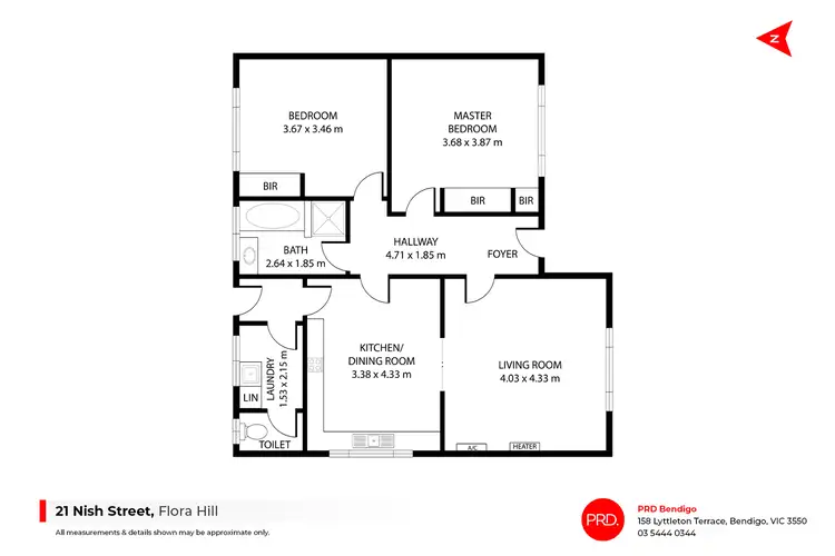 Floorplan of Homely house listing, 21 Nish Street, Flora Hill VIC 3550