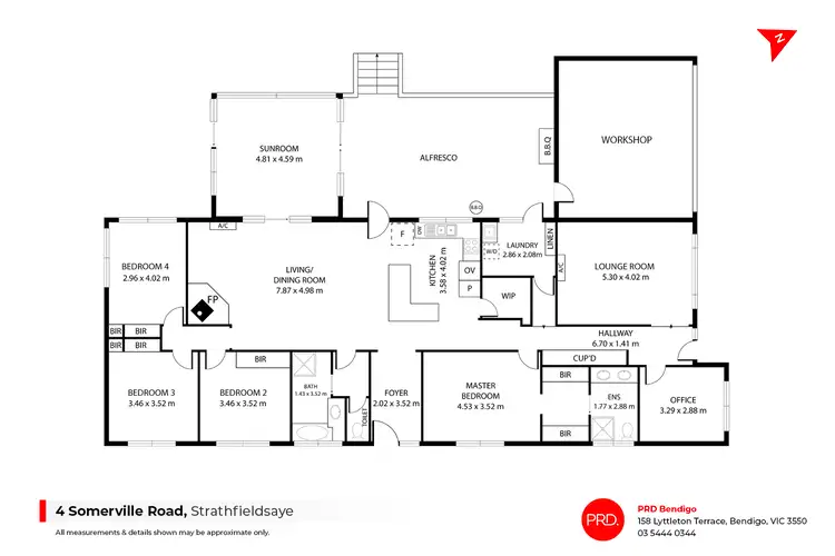 Floorplan of Homely house listing, 4 Somerville Road, Strathfieldsaye VIC 3551