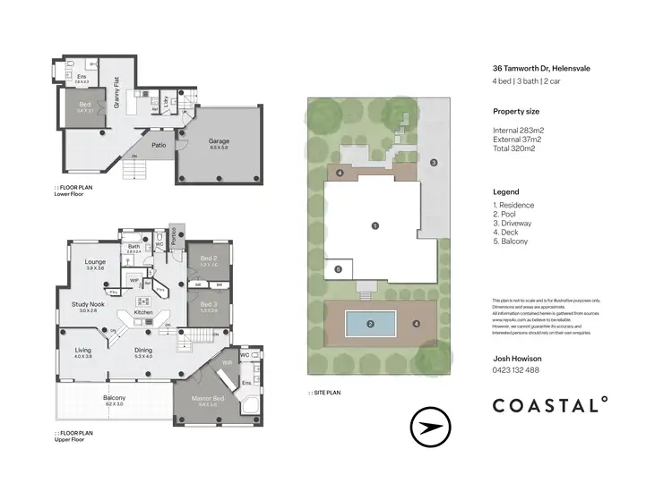 Floorplan of Homely house listing, 36 Tamworth Drive, Helensvale QLD 4212
