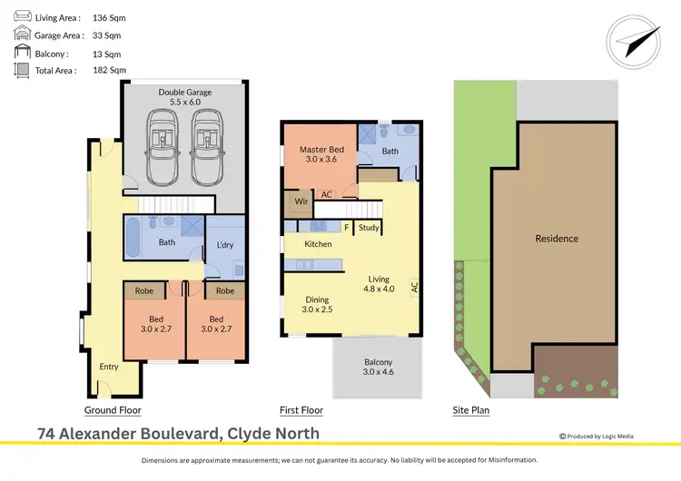 Floorplan of Homely townhouse listing, 74 Alexander Boulevard, Clyde North VIC 3978