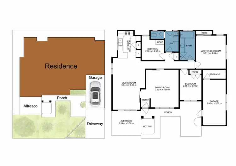 Floorplan of Homely unit listing, 1/92 Tyler Street, Tuart Hill WA 6060