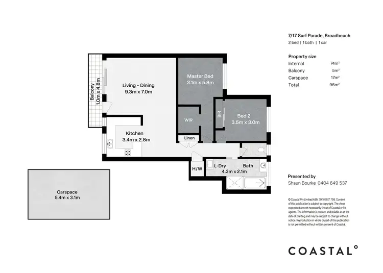 Floorplan of Homely apartment listing, 7/17 Surf Parade, Broadbeach QLD 4218