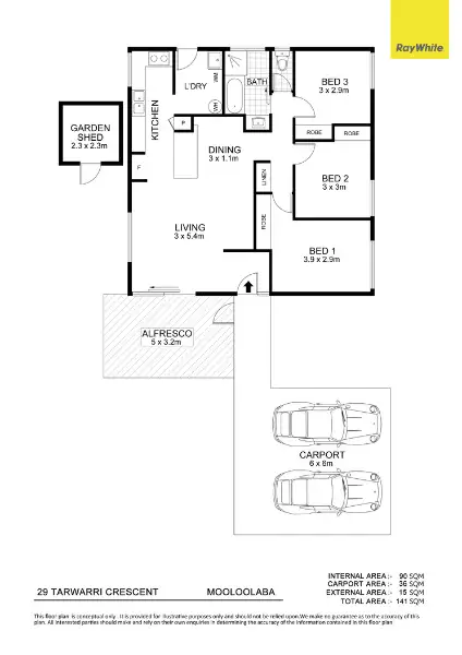 Floorplan of Homely house listing, 29 Tarwarri Crescent, Mooloolaba QLD 4557
