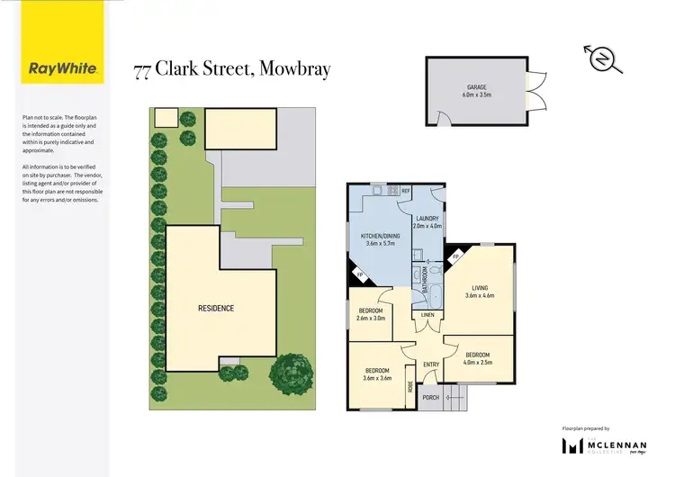 Floorplan of Homely house listing, 77 Clark Street, Mowbray TAS 7248