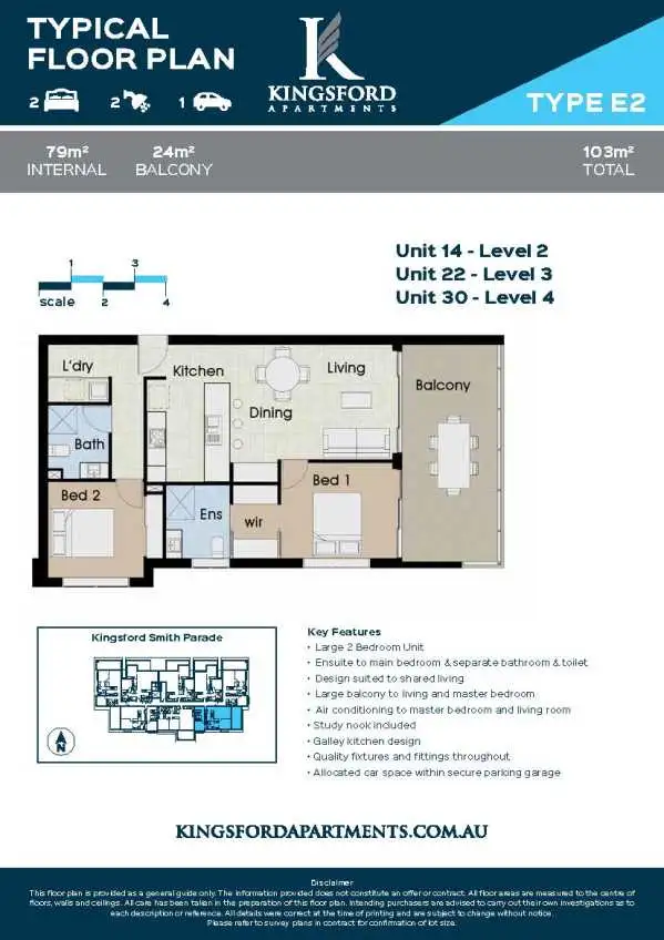 Floorplan of Homely unit listing, 16/57-59 Kingsford Smith Parade, Maroochydore QLD 4558