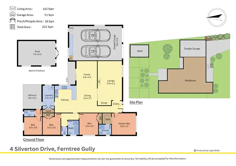 Floorplan of Homely house listing, 4 Silverton Drive, Ferntree Gully VIC 3156
