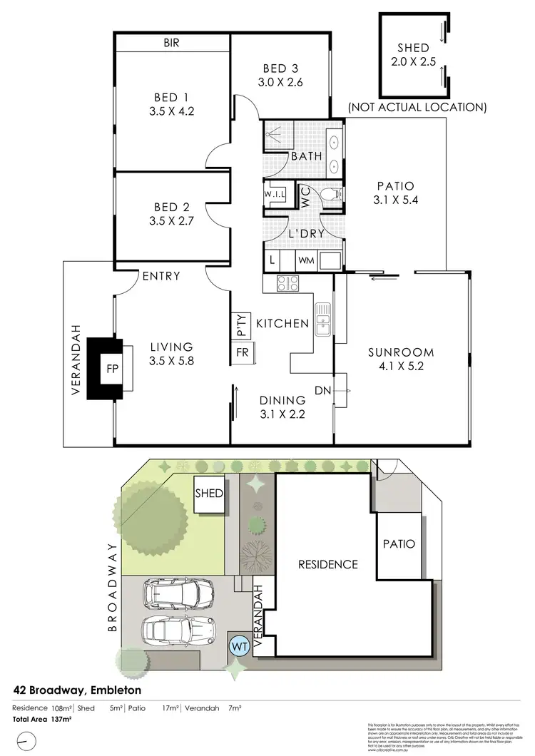 Floorplan of Homely house listing, 42 Broadway, Embleton WA 6062