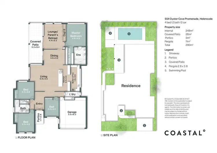 Floorplan of Homely house listing, 554 Oyster Cove Promenade, Helensvale QLD 4212