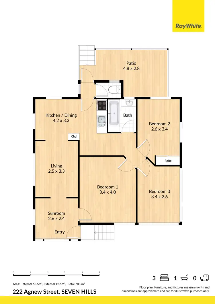 Floorplan of Homely house listing, 222 Agnew Street, Seven Hills QLD 4170