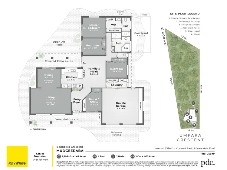 Floorplan of Homely rural property listing, 8 Umpara Crescent, Mudgeeraba QLD 4213