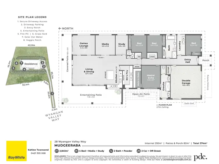 Floorplan of Homely house listing, 28 Wyangan Valley Way, Mudgeeraba QLD 4213