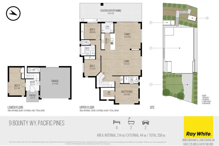 Floorplan of Homely house listing, 9 Bounty Way, Pacific Pines QLD 4211