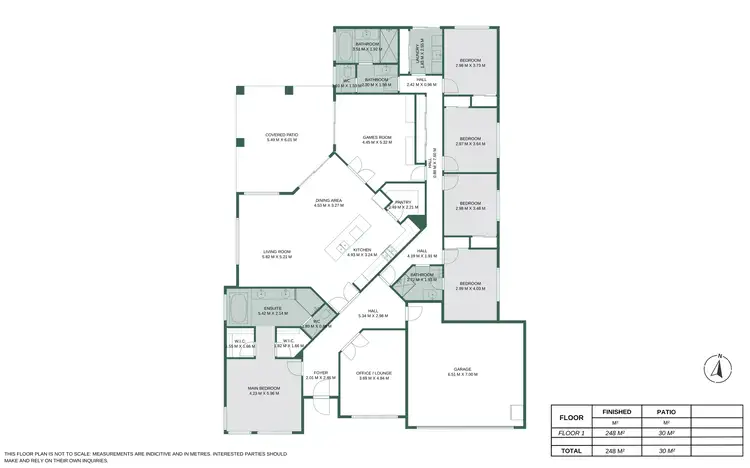Floorplan of Homely house listing, 4 Seguret Parkway, Yalyalup WA 6280