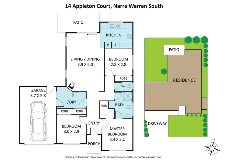 Floorplan of Homely house listing, 14 Appleton Court, Narre Warren South VIC 3805