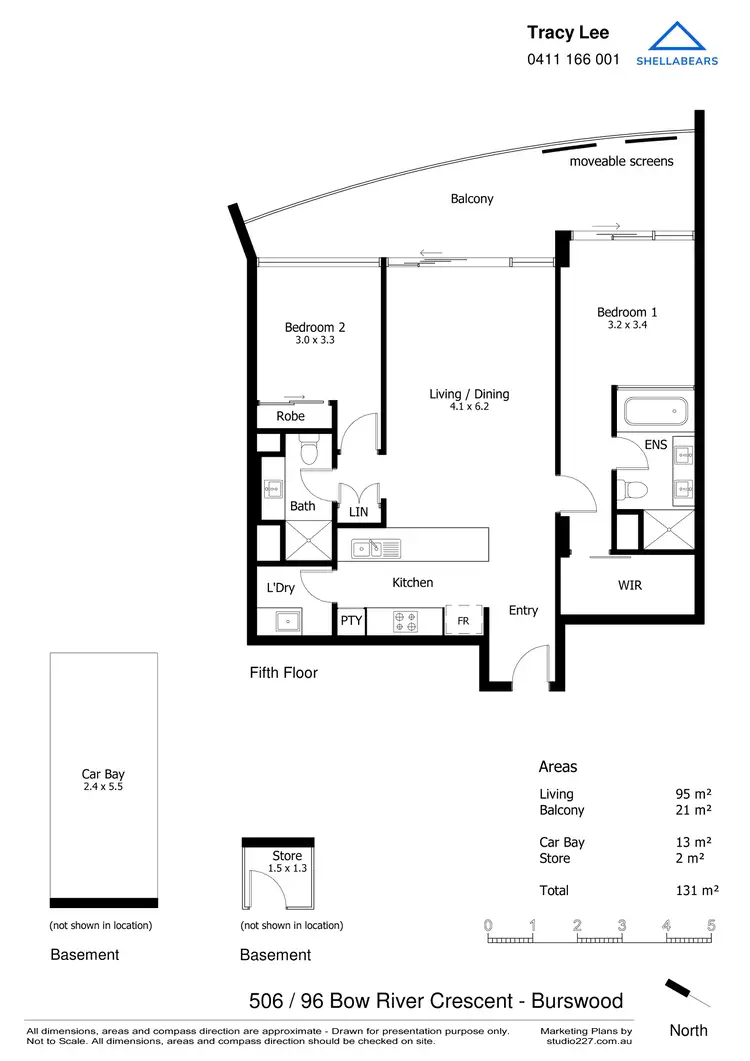 Floorplan of Homely apartment listing, 506 / 96 Bow River Crescent, Burswood WA 6100