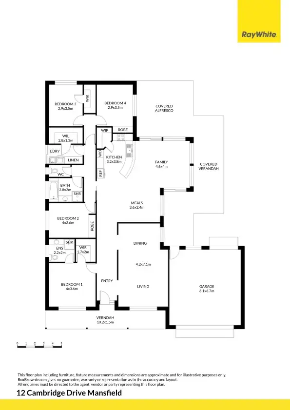 Floorplan of Homely house listing, 12 Cambridge Drive, Mansfield VIC 3722