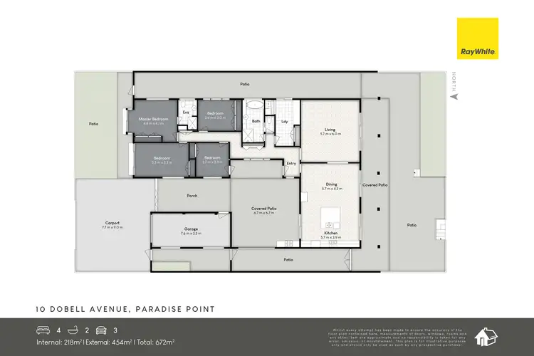 Floorplan of Homely house listing, 10 Dobell Avenue, Paradise Point QLD 4216
