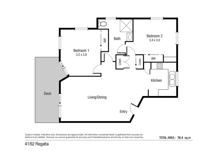 Floorplan of Homely apartment listing, 41/92 Regatta Crescent, Douglas QLD 4814