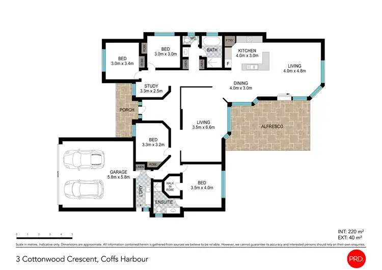 Floorplan of Homely house listing, 3 Cottonwood Crescent, Coffs Harbour NSW 2450