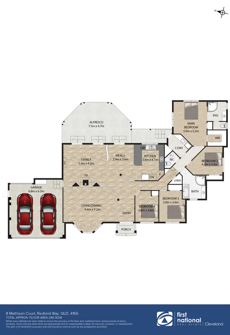Floorplan of Homely house listing, 8 Mathison Court, Redland Bay QLD 4165