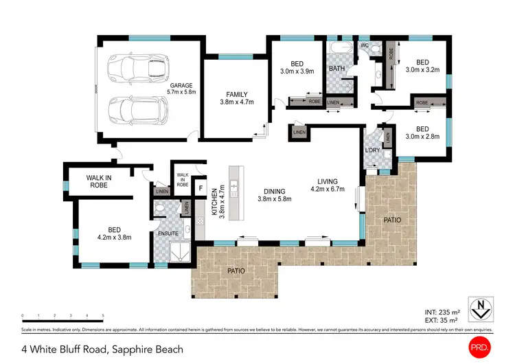 Floorplan of Homely house listing, 4 White Bluff Road, Sapphire Beach NSW 2450