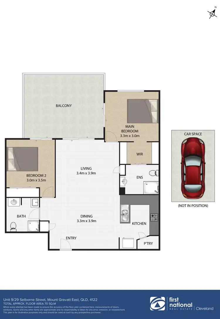 Floorplan of Homely apartment listing, 9/29-31 Selborne Street, Mount Gravatt East QLD 4122