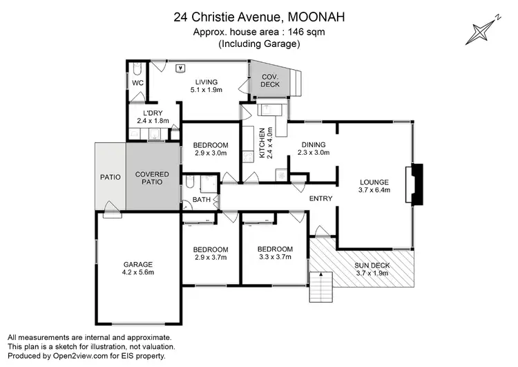 Floorplan of Homely house listing, 24 Christie Avenue, Moonah TAS 7009