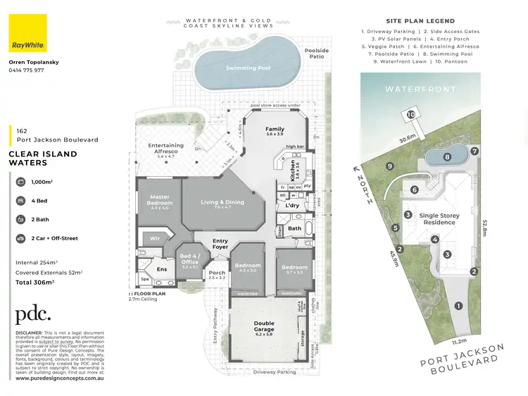 Floorplan of Homely house listing, 162 Port Jackson Blvd, Clear Island Waters QLD 4226