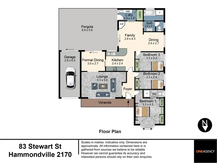 Floorplan of Homely house listing, 83 Stewart Avenue, Hammondville NSW 2170