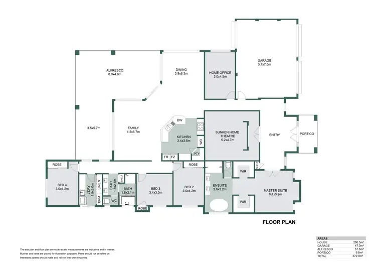 Floorplan of Homely house listing, 63 Midsummer Circle, Pinjarra WA 6208