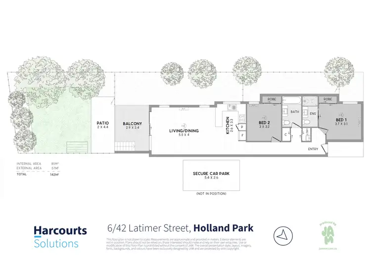 Floorplan of Homely unit listing, 6/42 Latimer Street, Holland Park QLD 4121