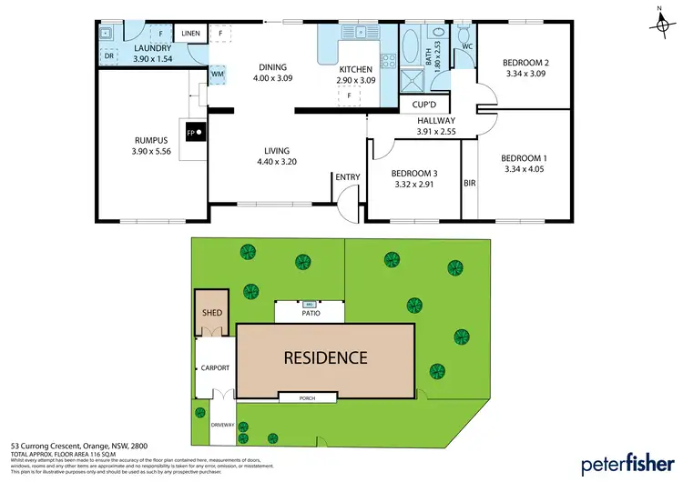 Floorplan of Homely house listing, 53 Currong Crescent, Orange NSW 2800