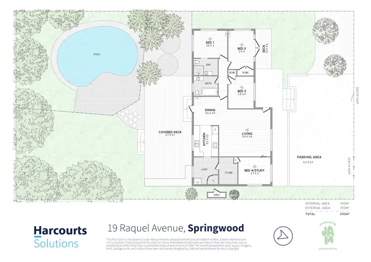 Floorplan of Homely house listing, 19 Raquel Avenue, Springwood QLD 4127