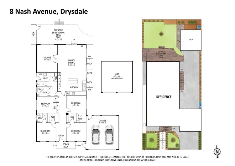 Floorplan of Homely house listing, 8 Nash Avenue, Drysdale VIC 3222