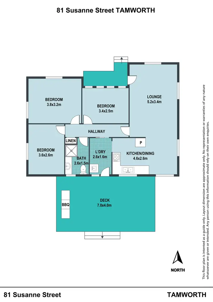Floorplan of Homely house listing, 81 Susanne Street, Tamworth NSW 2340