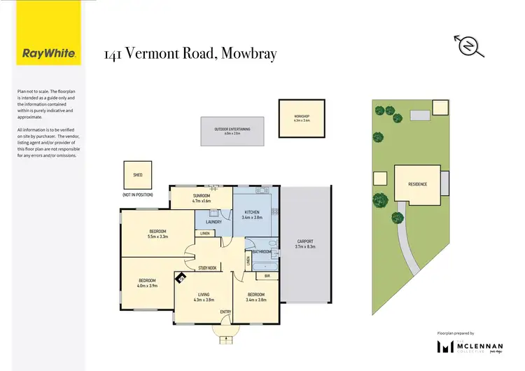 Floorplan of Homely house listing, 141 Vermont Road, Mowbray TAS 7248