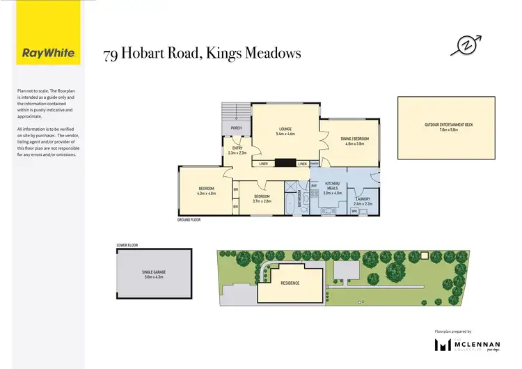 Floorplan of Homely house listing, 79 Hobart Road, Kings Meadows TAS 7249
