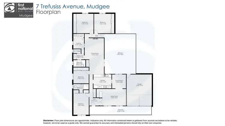 Floorplan of Homely house listing, 7 Trefusis Avenue, Mudgee NSW 2850