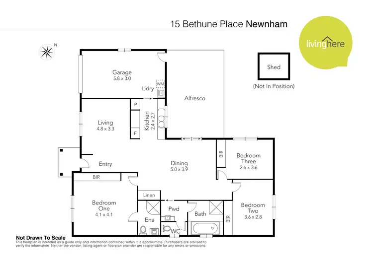 Floorplan of Homely house listing, 15 Bethune Place, Newnham TAS 7248